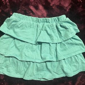 Garanimals Green Bubble Mini Skirt with Ruffled Tiers